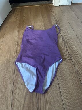 Purple One-Piece Swimsuit - Classic Solid